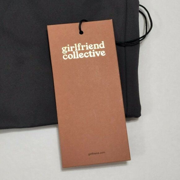 GIRLFRIEND COLLECTIVE Topanga Low Impact Longline Sports Bra Shadow Gray XS,S,L - Picture 9 of 12